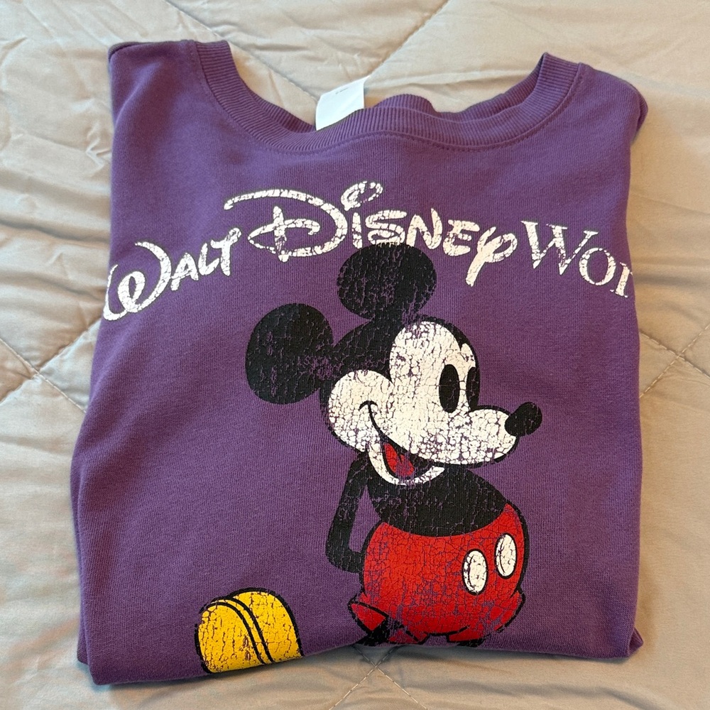 Disney Kids Purple Mickey Mouse Sweatshirt